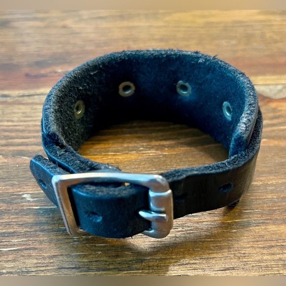 Leather Cuffs x5 | Punk / Metal Music | Rock Star Style | Genuine Leather - Picture 13 of 15